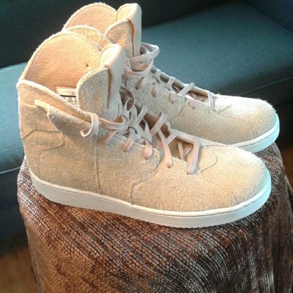 tan suede jordans